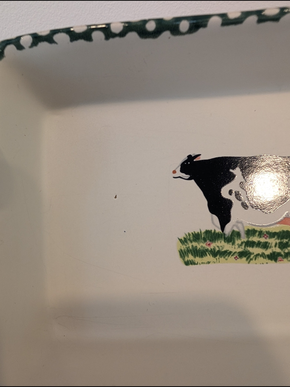 Vintage Crystolware Cow Dish — Farmhouse Cottagecore Decor - Picture 9 of 13